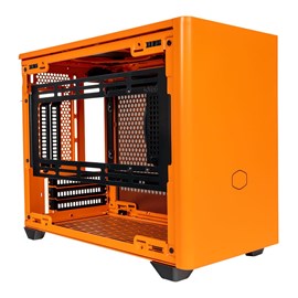 CM MasterBox NR200P Turuncu Tempered Glass Mini-ITX, SFX PSU Destekli Bilgisayar Kasası MCB-NR200P-OCNN-S00