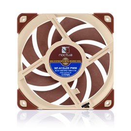 NOCTUA NF-A12X25 PWM 120mm 2000-450rpm, 60.09cfm max, 22.6db max Krem-Bordo Kasa fanı