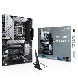 ASUS PRIME Z690-P WIFI D4 5333MHz(OC) DDR4 Soket 1700 M.2 HDMI DP ATX Anakart