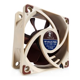 NOCTUA NF-A6x25 PWM 5V 60mm 3000-650rpm 17cfm 19.3db Krem-Bordo Kasa fanı