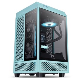 Thermaltake The Tower 100 Turquoise Tempered Glass USB 3.2 Mini ITX Kasa CA-1R3-00SBWN-00