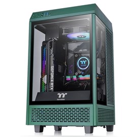 Thermaltake The Tower 100 Racing Green Tempered Glass USB 3.2 Mini ITX Yeşil Kasa CA-1R3-00SCWN-00