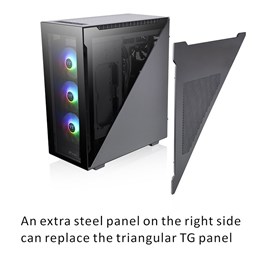 Thermaltake CA-1T4-00M1WN-01 Divider 500 TG ARGB Tempered Glass USB 3.2 Mid Tower Siyah Kasa