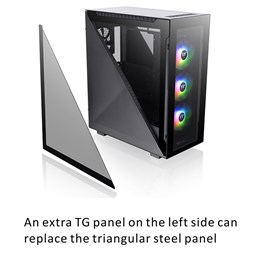 Thermaltake CA-1T4-00M1WN-01 Divider 500 TG ARGB Tempered Glass USB 3.2 Mid Tower Siyah Kasa