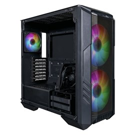 Cooler Master H500 ARGB Tempered Glass USB-C USB 3.2 Siyah Mid Tower Kasa H500-KGNN-S00