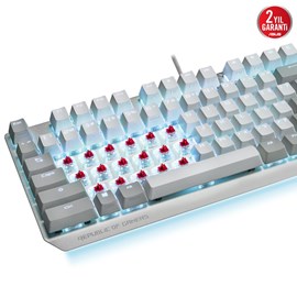 ASUS ROG STRIX SCOPE TKL ROG NX Red Beyaz RGB Mekanik Gaming TR Klavye