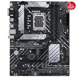 Asus Prime B660-Plus D4 Intel B660 Soket 1700 DDR4 5066(OC)MHz ATX Anakart 