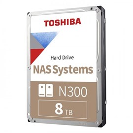 Toshiba N300  3.5" 8 TB 7200 RPM SATA 3 NAS HDD HDWG480UZSVA