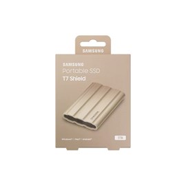 Samsung 1TB T7 Shield USB 3.2 Beyaz Taşınabilir SSD MU-PE1T0K/WW (1050MB Okuma / 1000MB Yazma)