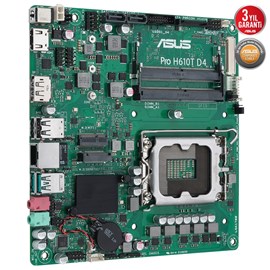 Asus Pro H610T D4-CSM Intel H610 3200 MHz DDR4 Soket 1700 Mini ITX Anakart