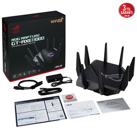 Asus GT-AXE11000 WIFI6-Gaming-Ai Mesh-AiProtectionPro-Bulut-Router-Access Point