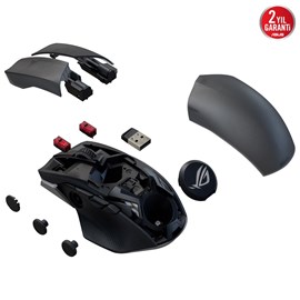 Asus ROG Chakram X ORIGIN RGB 8000 Hz Kablolu-Kablosuz 2.4 GHz-Bluetooth 36000 dpi Gaming Mouse