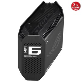 ASUS ROG Rapture GT6 Gaming Mesh Sistemi AX10000 WiFi6 Tri-Band (Siyah, İkili Paket)