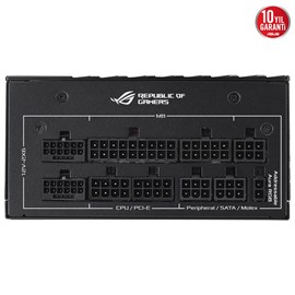 ASUS ROG LOKI SFX-L 1200W TITANIUM MODÜLER ATX 3.1 UYUMLU ARGB FAN PCIe 5.0 10 YIL GARANTI