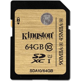 Kingston SDA10/64GB 64GB Class 10 UHS-I Ultimate SDXC 90/45MB/s Bellek Kartı