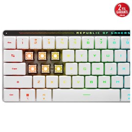 Asus Rog Falchion RX RD ABS Low Profile Kablosuz Türçe Oyuncu Klavyesi