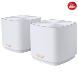 ASUS ZenWiFi XD4 Plus AX1800 WiFi6 Dual-Band Kablosuz Mesh Sistemi (Beyaz, İkili Paket)