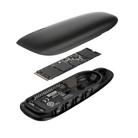 ASUS COBBLE BLACK M2 NVMe & SATA SSD Kutusu Siyah SÃ„Â±vÃ„Â± KorumasÃ„Â± IP55 USB32 GEN2 TipC (10 Gbps) USBCden Cye kablo