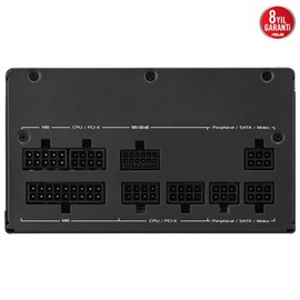 ASUS PRIME AP-850G 80+ GOLD 850W PCIe 5.1 ve ATX 3.1 UYUMLU 8 YIL GARANTİLİ MODÜLER GÜÇ KAYNAĞI