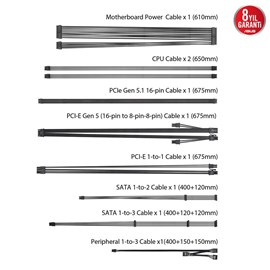 ASUS PRIME AP-850G 80+ GOLD 850W PCIe 5.1 ve ATX 3.1 UYUMLU 8 YIL GARANTİLİ MODÜLER GÜÇ KAYNAĞI