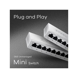 ZYXEL GS-108B V5 8 PORT 10/100/1000 MBPS METAL KASA MINI DESKTOP SWITCH