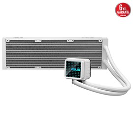 ASUS PRIME LC 360 ARGB SIVI SOĞUTUCUARGB FANLAR VE AURA AYDINLATMA BEYAZ 6 YIL GARANTİ