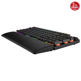 ASUS ROG STRIX SCOPE II 96 WL/NX SNOW/PBT/UK WIRELESS 3 FARKLI BAĞLANTI ROG NX SNOW MEKANİK SWITCH AURA SYNC RGB İNGİLİZCE