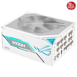 ASUS 1200W ROG Thor 1200P White 80+ Platinum ATX 3.1 Tam Modüler Güç Kaynağı Beyaz 10 Yıl Garanti