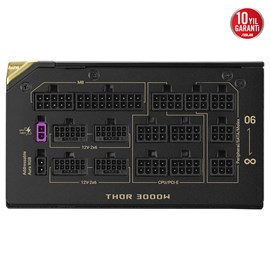 ASUS ROG Thor 3000W 80+ Titanium III Edition 20. Yıl PCIe 5.1 ATX 3.1 Tam Modüler Güç Kaynağı