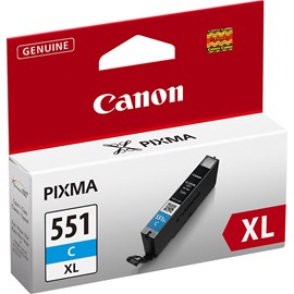 Canon CLI-551XL C Cyan Mavi Kartuş 6444B001 IP7250 MG5450 MG6350