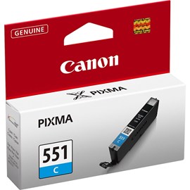 Canon CLI-551C Cyan Mavi Kartuş 6509B001 IP7250 MG5450 MG6350