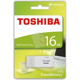 Toshiba THN-U202W0160E4 TransMemory U202 White Hayabusa 16GB Usb 2.0 Flash Bellek