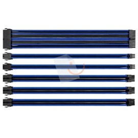 Thermaltake AC-035-CN1NAN-A1 TtMod Mavi/Siyah Sleeved Kablo Seti (16 AWG)