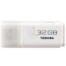 Toshiba THN-U202W0320E4 TransMemory U202 White Hayabusa 32GB Usb 2.0 Flash Bellek