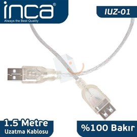 INCA IUZ-01 1.5 Metre Usb 2.0 Uzatma Kablosu
