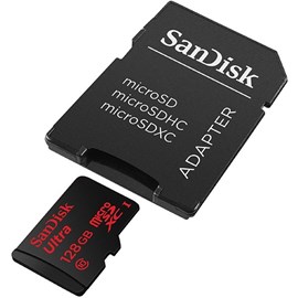 SanDisk SDSQUNC-128G-GN6MA Ultra 128GB microSDXC UHS-I C10 80MB Bellek Kartı