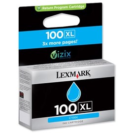 Lexmark 14N1069E 100XL Cyan Mavi Mürekkep Kartuşu Pro205 Pro209 S305 S405