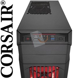 Corsair CC-9011050-550VS Carbide Series SPEC-01 Red LED Mid-Tower 550W Siyah Kasa