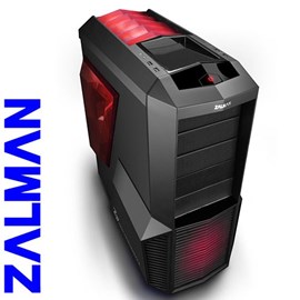 Zalman Z11 Plus HF1 Mid Tower 5x Red Fanlı PSUsuz Atx Siyah Kasa