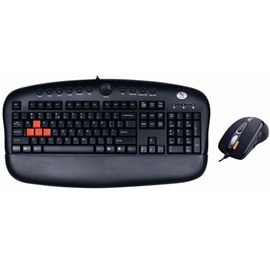 A4 Tech KX-2810BK Gamer Q TR Multimedya Klavye Mouse Siyah
