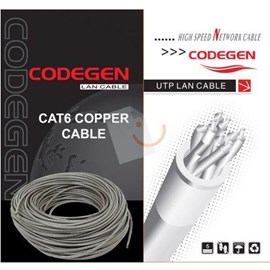 Codegen COD603 CAT-6 UTP Saf Bakır 24AWG 305Mt Network Kablosu