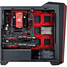 Cooler Master MCX-B5S3T-RWNN MasterBox 5T Kırmızı-Siyah Pencereli ATX Oyuncu Kasası PSUsuz