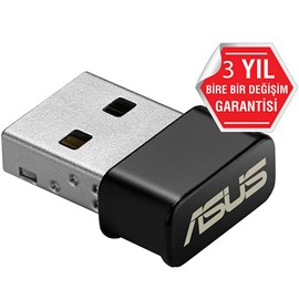 Asus USB-AC53 Nano AC1200 Çift Bant 802.11ac Usb Kablosuz Ağ Adaptörü