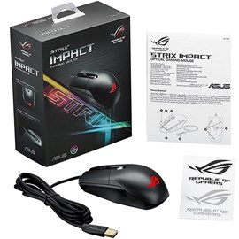 Asus P303 ROG Strix Impact Siyah Usb Optik Gaming Mouse