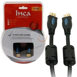 INCA IHH-01 1.8 Metre HDMI-HDMI Bağlantı Kablosu Altın Kaplama