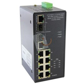 LADOX LD-1710-XE 8X10/100 POE + 2XG TP/SFP Industrial Switch