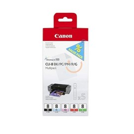 Canon CLi-8 BK/PC/PM/R/G Multi Pack Kartuş IP3300 IP4500 MP810 MX850