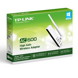TP-LINK Archer T2UH AC600 Yüksek Kazançlı Kablosuz Dual Band USB Adaptör