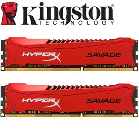 HyperX HX316C9SRK2/8 Savage Red 8GB (2x4GB) DDR3 1600MHz CL9 Dual Kit