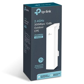 TP-LINK CPE220 2.4GHz 300Mbps 12dBi Outdoor CPE Dış Mekan Erişim Noktası